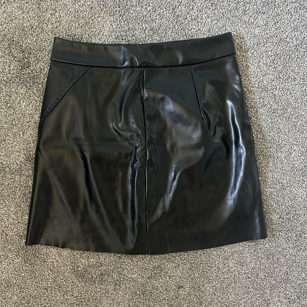 Black Pleather Skirt